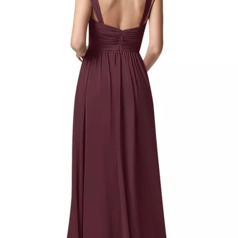 Azazie Bridesmaide Evie Cabernet Dress A14 *NEW*